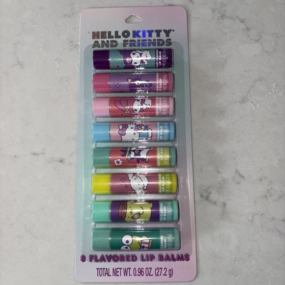 Hello Kitty Other - New Sanrio Hello Kitty and‎ Friends 8 Flavored Lip Balms